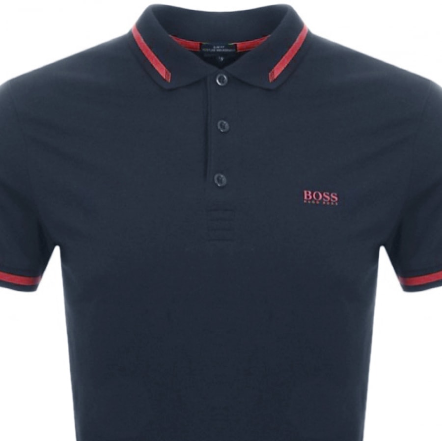 Alternative Image for ProductBOSS Athleisure Paule Polo T Shirt Navy2